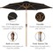 Best Choice Products 10ft Outdoor Woodgrain Pattern Steel Market Patio Umbrella w/ Crank, Tilt